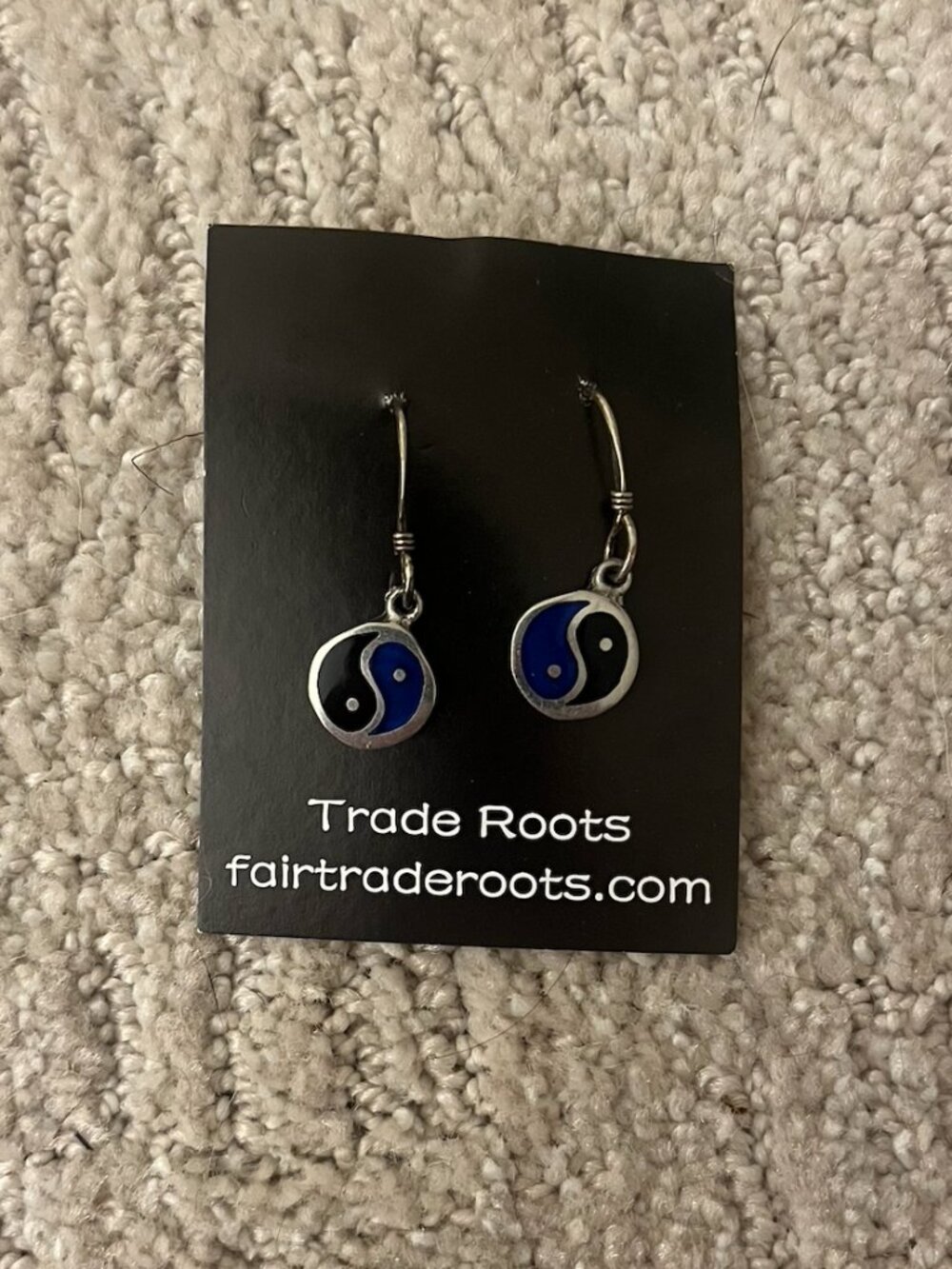 Ying and Yang Dangle Earrings